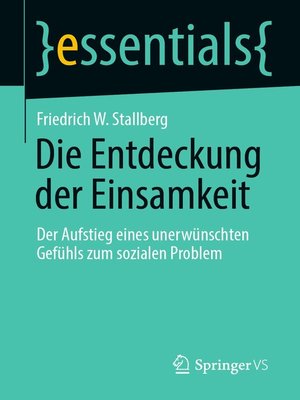 cover image of Die Entdeckung der Einsamkeit